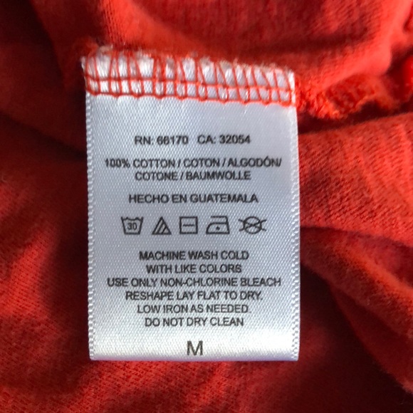 9-H15 stcl for Anthropologie shirt red orange sz M - Picture 5 of 5